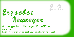 erzsebet neumeyer business card